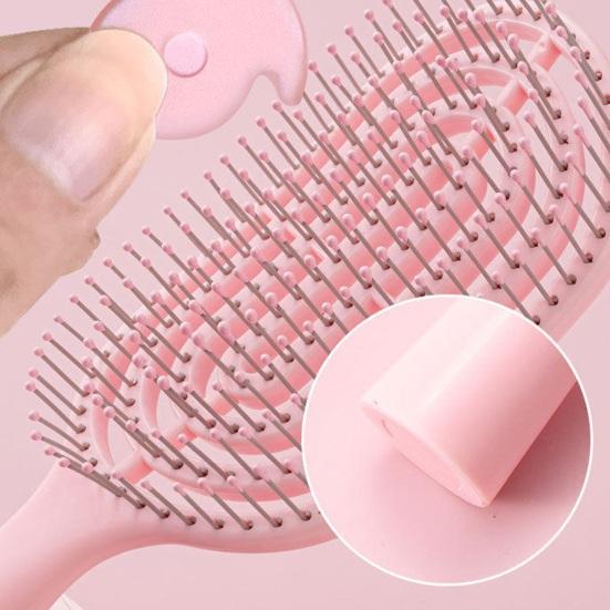 Vented Hair Brush Portable Anti-static Thin Thick Curly Long Wet Dry Hair Paddle Brush Scalp Massage Hair Styling Detangling Comb