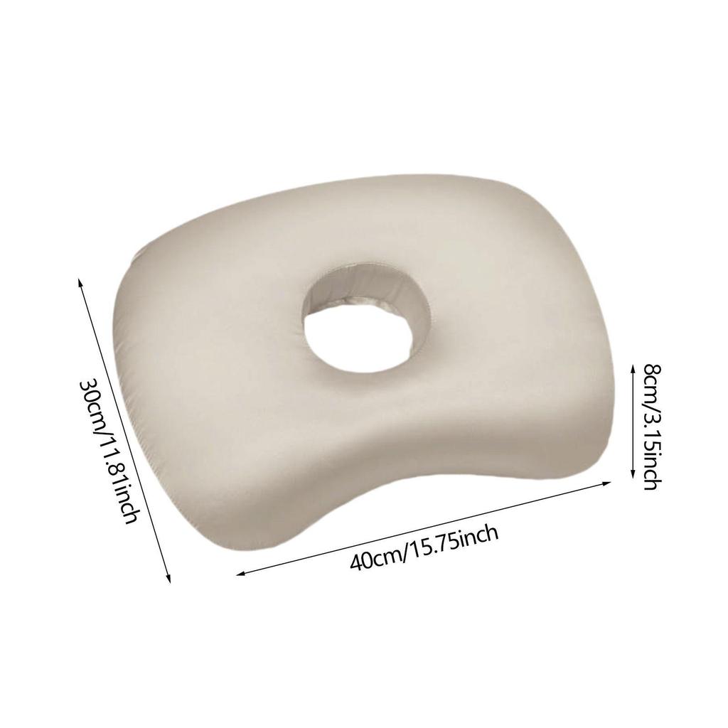 Ear Piercing Pillow with Ear Hole Design for Side Sleepers Comfortable Sleeping Pillow for Bedroom Office Travel