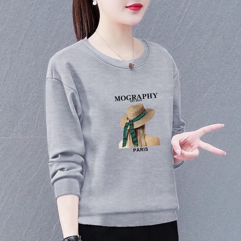 Sweatshirt à col rond doublé polaire pour femme - Collection Automne/Hiver 2024