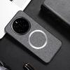 Magsafe Magnetic Plain Leather Case For Honor Magic 7 Pro Magic7 Honor 200 Pro 200 Lite  Cloth Wireless Charging Cover