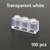 MOC Transparent Bulk Bricks 1x1 2x4 1x4 Clear Building Block Wall Panels and Baseplates