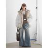 Winter seat mountain carving cotton-padded clothes women's new bud pie overcome velvet thickened cotton-padded jacket