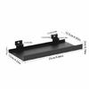 Durable Metal Storage Rack Metal Slatwall Shelves Functional Wall Fixtures For Home Decoration And Store Supplies