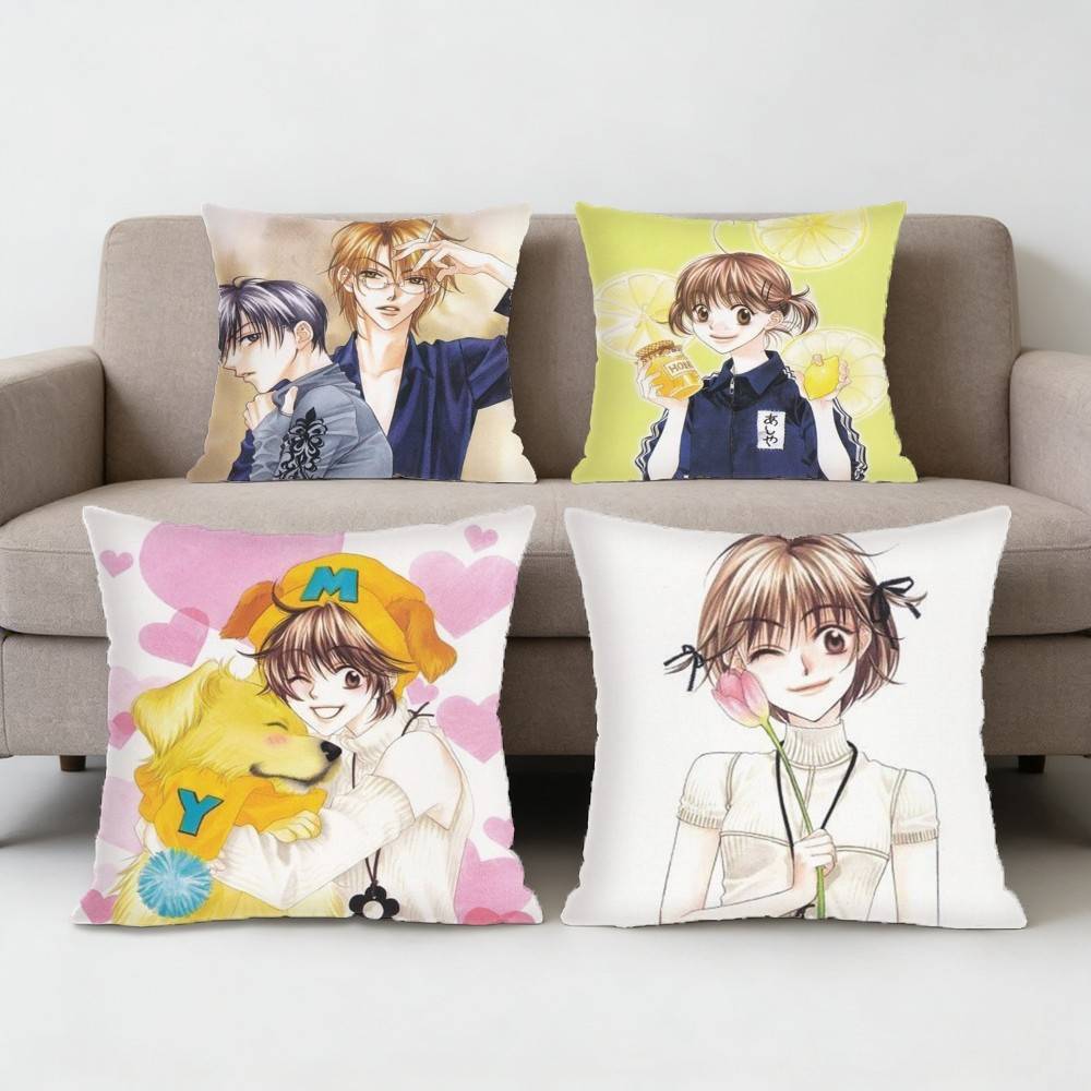 Shoujo Manga HanaKimi Pillow Case Sofa Living Room for Bedroom Car Headboard Backrest Cushion Square Cushion Nap Time