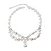Fashionable Multilayer Star Charm Collar Necklace Adjustable Length Imitation Pearls Clavicle Chain Alloy Jewelry Gift
