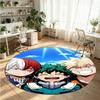 My Hero Academia Bedruckter Runder Kristall-Samt-Teppich Weicher Rutschfester Bodenläufer Für Schlafzimmer Urlaubsgeschenk