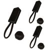 3pack PU Leather Horn Buckles Toggle Button Fasteners Handmade Sewing Buttons for Modern Clothing Enhancements