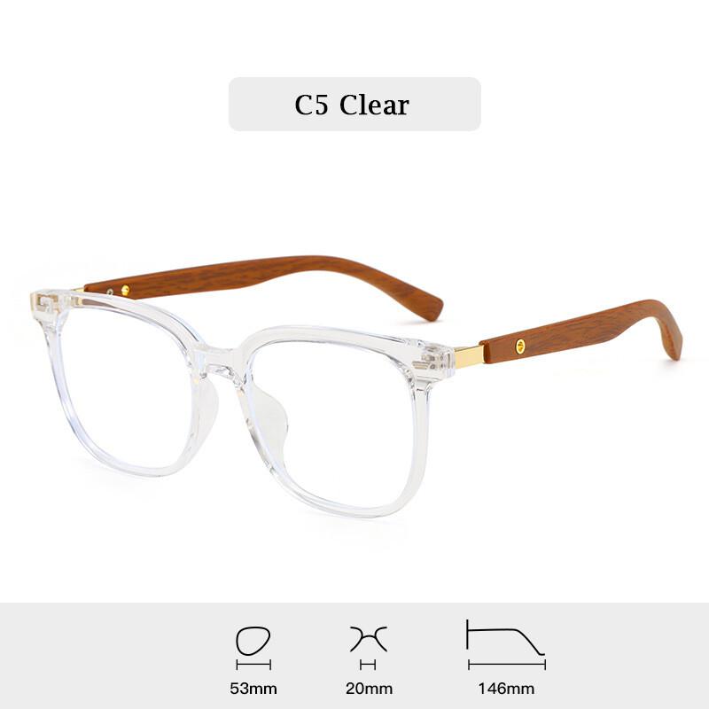 Imitation Wood Grain Eyeglass Men's Reading Glasses Optical Lenses Grade Glasses Prescription For Eyepieces Anti-glare Lenses