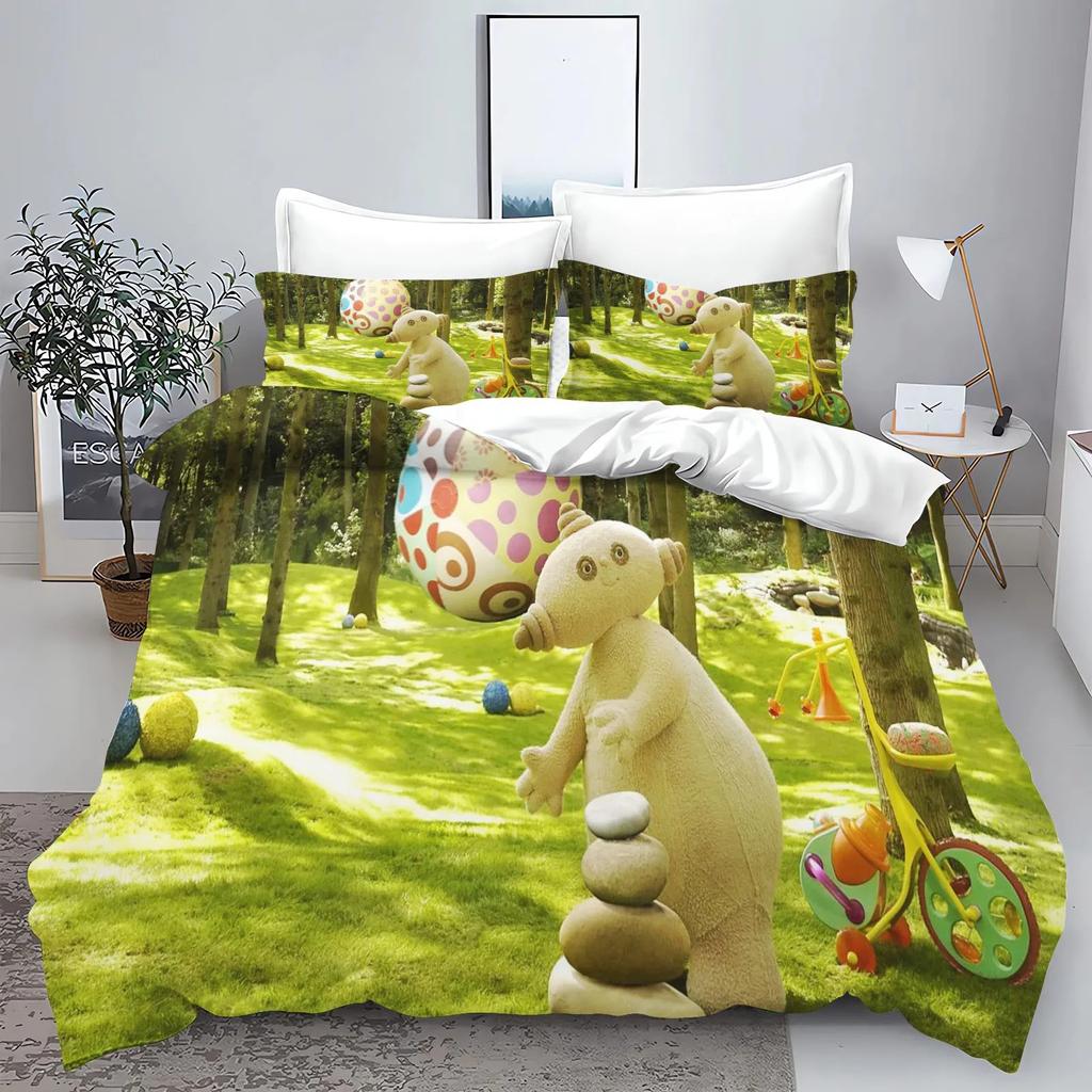 Garten Baby Bedrucktes Bettwäscheset Bettbezug Queen Baumwolle Niedlich Bedruckt Cartoon Steppdeckenbezug 100% Polyester Anime