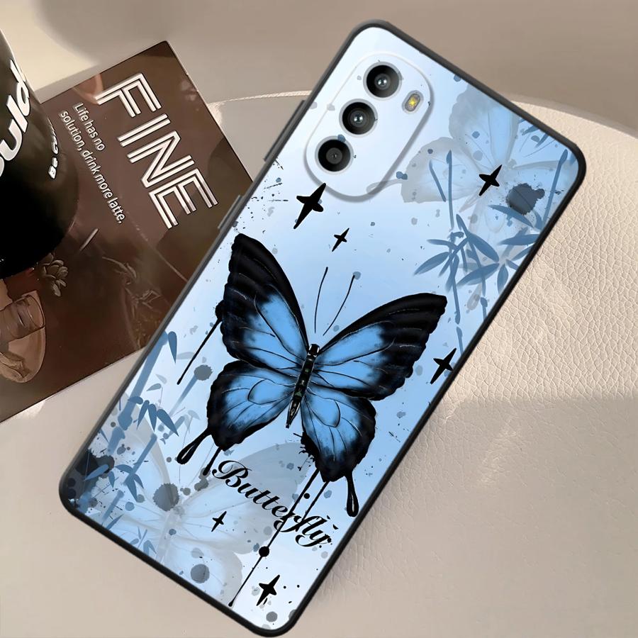Creative Cartoon Butterfly Case for Motorola Moto G22 Edge40 G50 G32 G60s G71 G51 G73 G53 G30 Edge 20 Pro 30 Lite G52 Phone