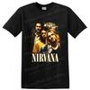 Nirvana Kurt Cobain Dave Grohl Novoselic Grunge Rock Band T Shirt Vintage Tee