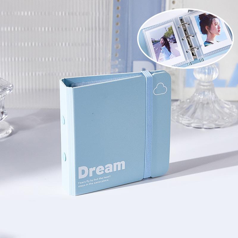 Binder Photocard Holder Photo Album With Elastic Band Idol Card Collect Book Minimalist Photocard Binder Mini Photocard