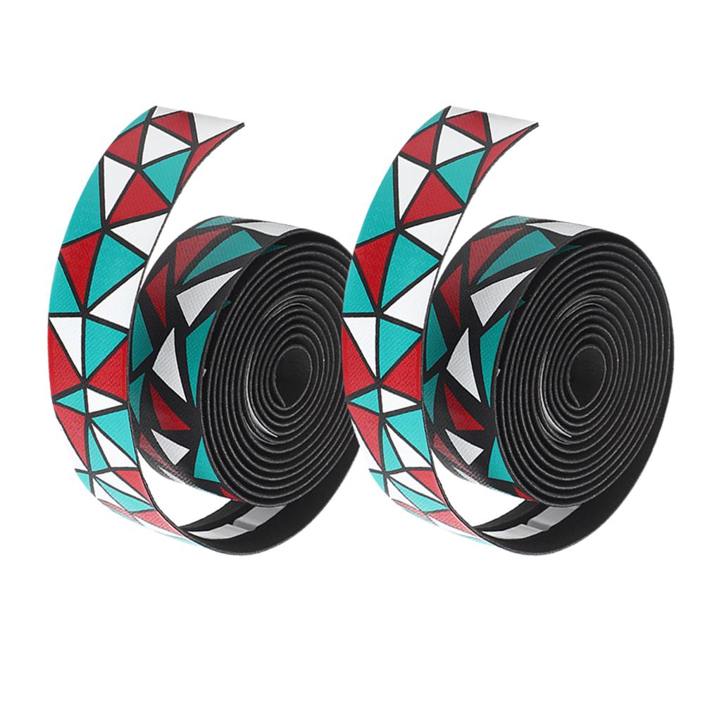 Bike Handlebar Skid Resistance Handle Bar Tapes Road Bicycle Bend Handlebar Damping Wrap Fixing Strapsgreen red white