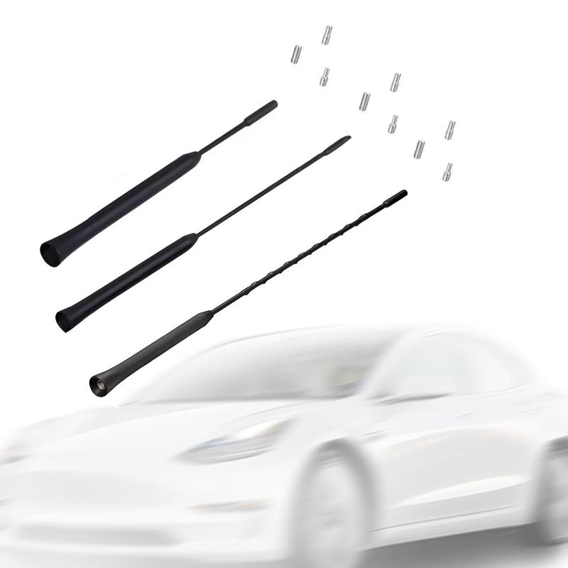Car Antenna Mast Roof Mount Flexible Radio Signal with M4 M5 M6 Screw AM/FM Reception Car Radio Antenna Replaces Premium