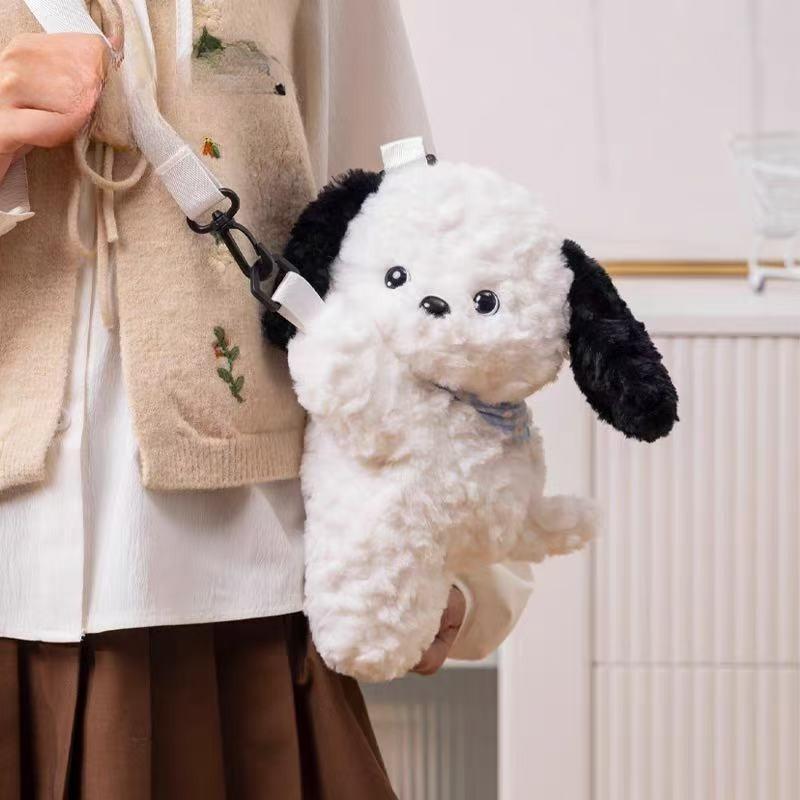 Panda Plüsch Rucksack Niedliche Plüschtier Puppe Damen Umhängetasche Fell Weiche Schultertasche Camping Reise Kawaii Party Weibliche Geburtstagsgeschenke
