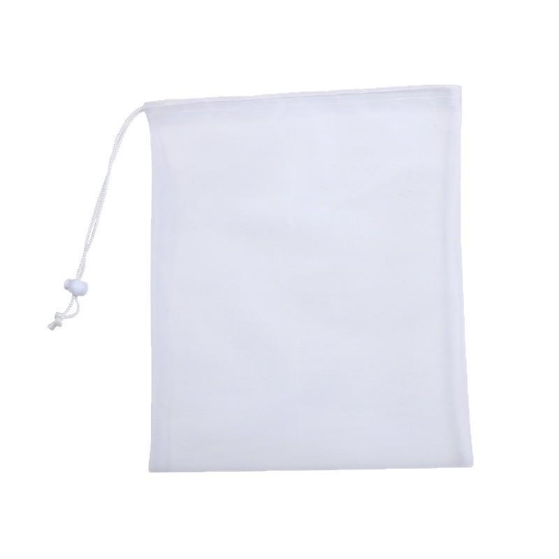 Drawstring Net Bag Vegetables Fruits Sundries Storage Pouch Drawstring Closure Stretch Storage Bag Household Goods