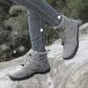 Winter Hiking Shoes Snow Boots Plush Cotton Shoes Outdoor Sneakers Men Women Ankle Boots Warm Winter Boots Mid-top