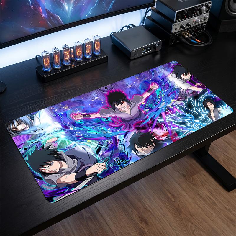Sasuke Uchiha Printed Mouse Pad Non-Slip Waterproof Rubber Desk Mat for Gaming Office Laptop Home Decor Gift