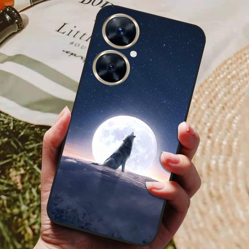 Für Huawei Nova 11i Hülle Nova11i 11 i Schwarzer Wolf Weiche TPU Silikon Rückseite Für Huawei Nova 11i MAO-LX9 Handyhülle Funda Coque