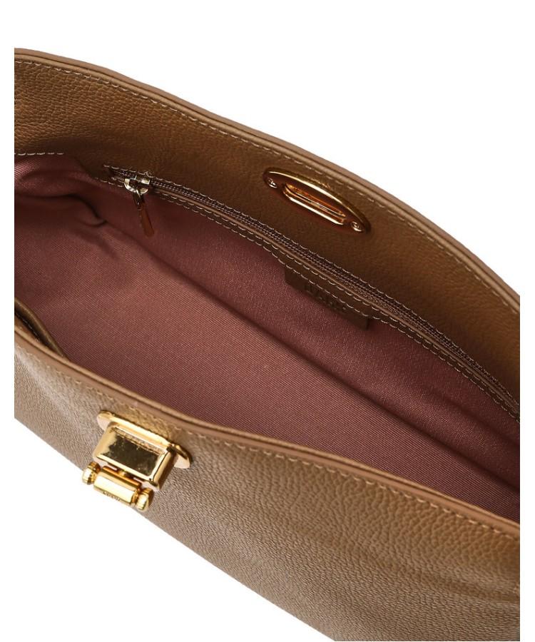 Daks Womens Accessories Brown O Lock-Decorated Flap Shoulder Bag S_Dcba6E962W2