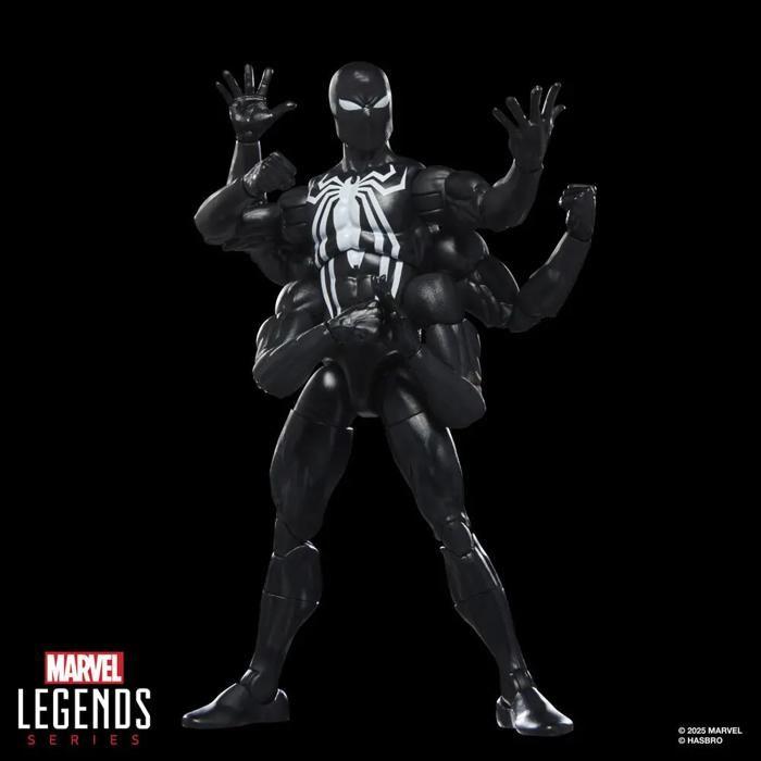 Figurine - HASBRO - Marvel Legends Series Dark Avengers Spider-Man - Noir - Articulée - Accessoires inclus