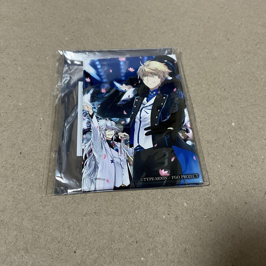 

[USED] FGO Fate CBC Square Can Badge Merlin Arthur
