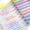 5 st Kreativt Färgglatt Gelpennor Set 0,5 mm Stor Kapacitet Snabbtorkande Skrivpenna Student DIY Handbok Dekorativ Bläckpenna