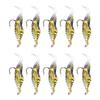 10pcs Shrimp Simulation Soft Prawn Lure Bait Hook Tackle Bass Fishing Lures