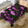 1 Rectangular Polyester Tablecloth with Vibrant Violet Flower Pattern - Perfect for Spring & Summer Festive Decor, Parties, and Picnics, Picnic Table