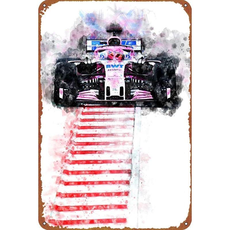 Avant-Garde Automotive Metal Art Painting for Garage Decor