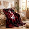 AC Milan Print Flannel Blanket Soft Warm Sofa Bed Throw Blanket For Home Office Bedroom