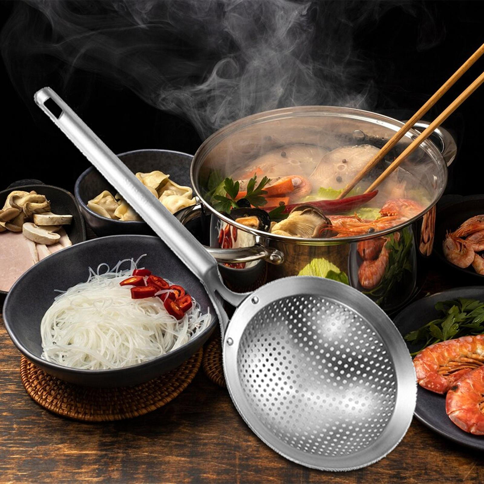 

Шумовка из нержавеющей стали для использования дома и в ресторане Diameter 18cm