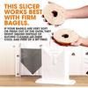 Reusable Bread Bagel Cutter Slicer with Safety Handle Stainless Steel Household Precision Cutter Food Grade Anti-Slip Heavy Duty