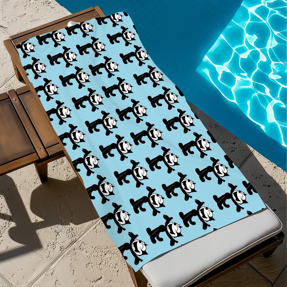 F-felix die süße C-Katze Handtuch Strand Schnelltrocknend Weich Poolhandtücher Geschenk für Reise Fitnessstudio Dusche Camping Sport