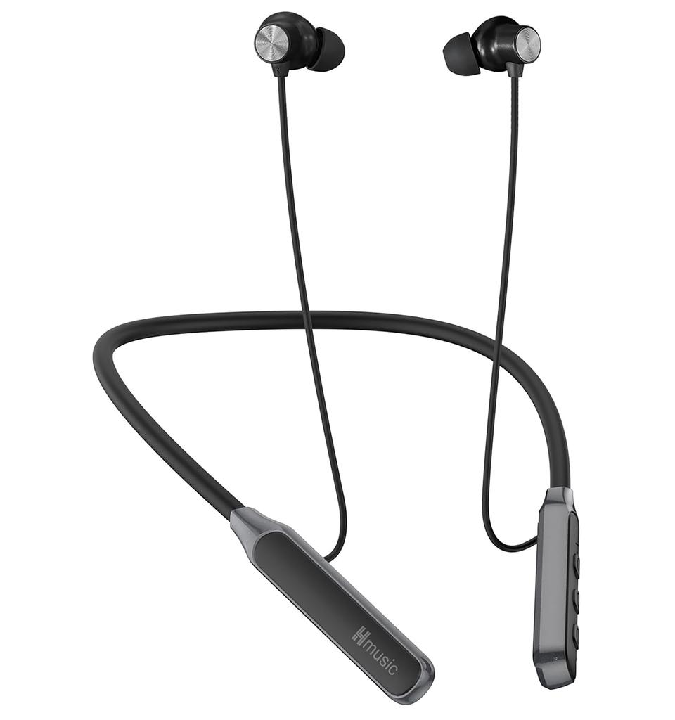 Hmusic 2025 Neckband Earphones, Bluetooth 5.4, 30+ Hours of Battery Life, IPX5 Waterproof, Multi-Point Headphones with Magnetic, Game Mode, Noise