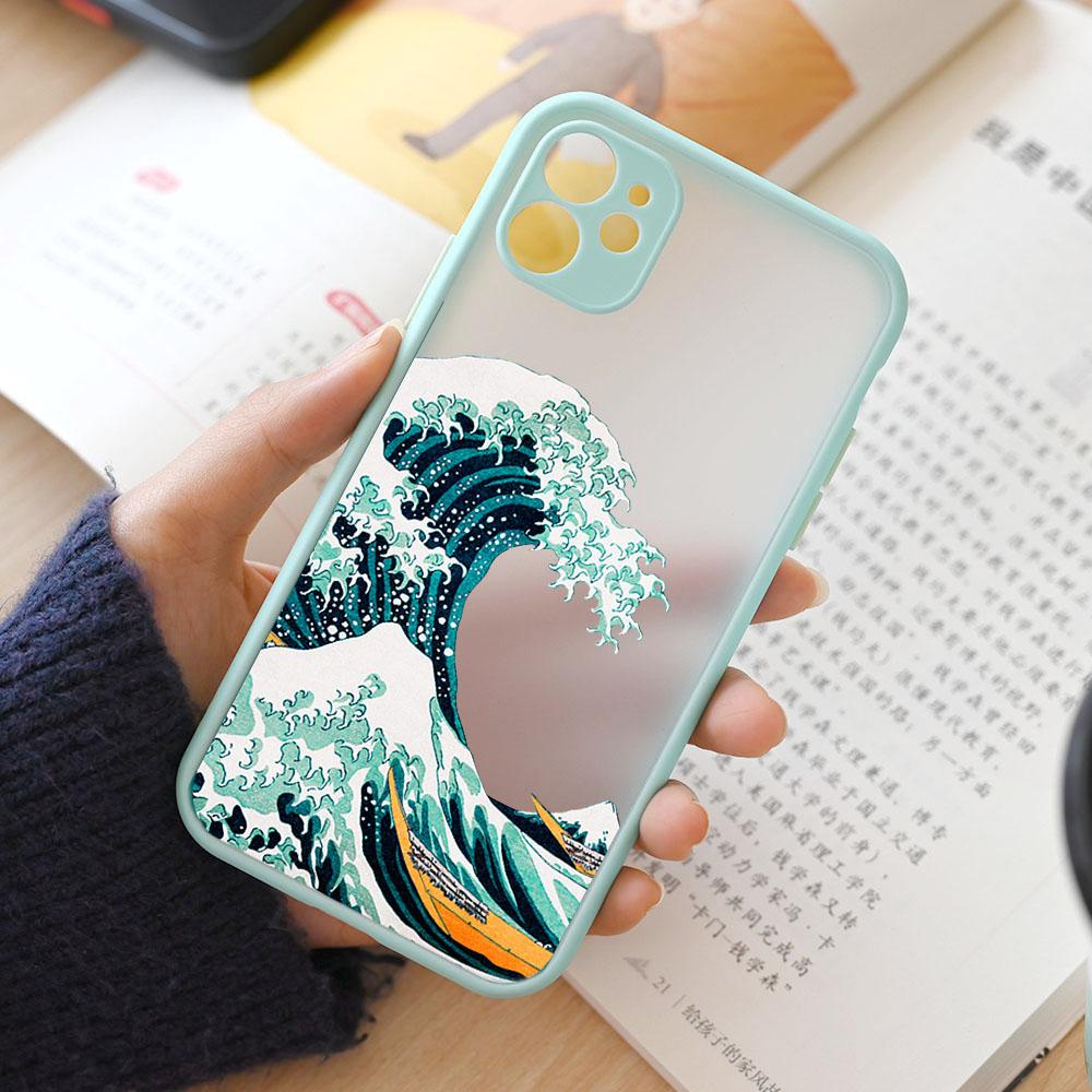 Fashion Japan The Great Wave Off Kanagawa Phone Case For iPhone 15 14 13 12 11 Pro Max Mini XS X XR 7 8 Plus Cover Art Fundas