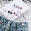 U-Shaped Pearl Brooch Fixed Straps Anti Slip Scarf Pin Diy Sewing Multi-Purpose Scarf Adjuster Lady Fixed Pins
