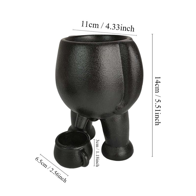 Piss Pot Planter Novelty Urinal Planter Pots Peeing Funny Vase Planter Succulent Home Decor Funny Garden Statue Resin Crafted