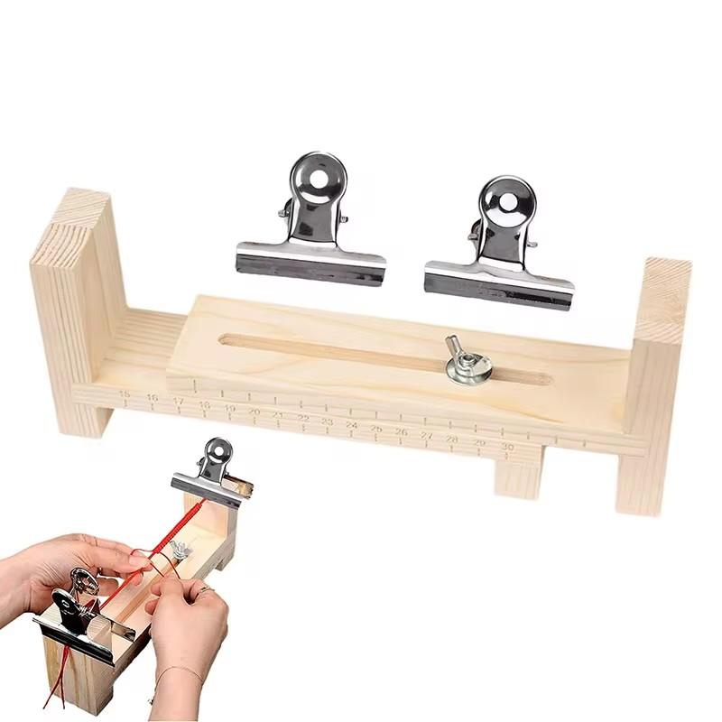 2026New Diy Bracelet Red Rope Solid Wood Braiding Frame Handmade Fixed Tools Braided Rope Artifacts Fixed Plate