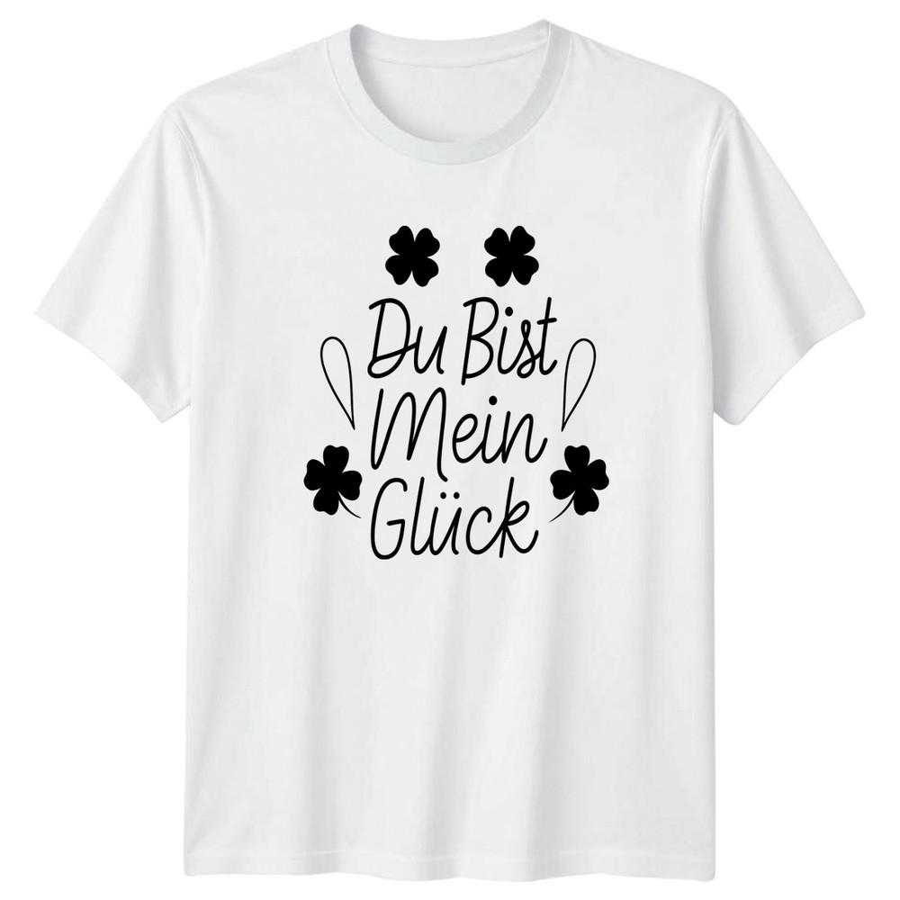 Du Bist Mein Glck TShirt GerUnisex Love Quote Valentines Gift For Him And Her S