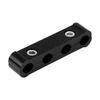 12 Pcs Aluminum Alloy   Wire Separator 8mm 9mm 10mm Engine Wire Divider;Black: