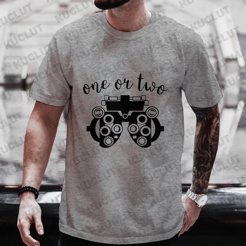 T Shirt Funny Fashion Men Women Oversized T-shirts Casual Clothes Optometrist Shirt Optometry One or Two Phoropter Shirt for Men