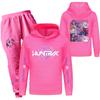 Children's Hooded Top And Pants Two-piece Tracksuit Set Long-sleeved Printed Sweatshirt Set