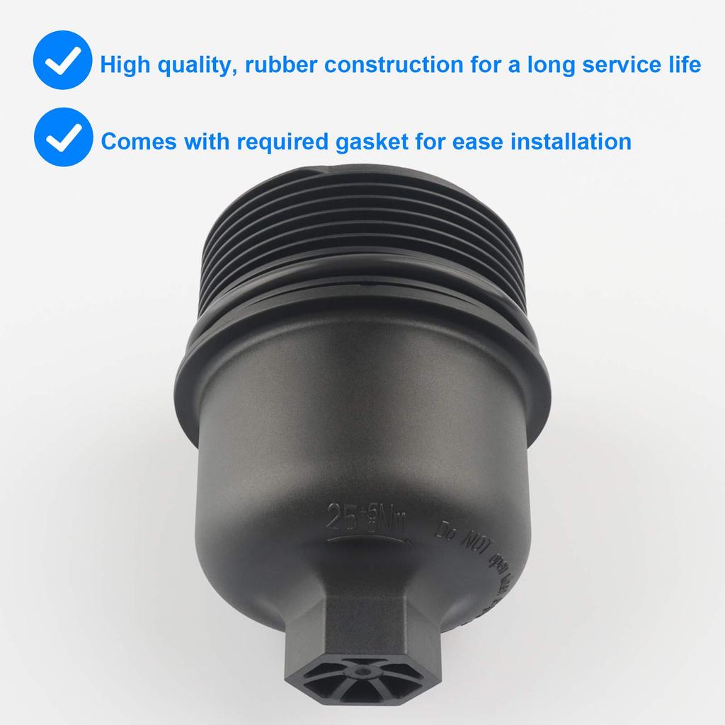 Filter Housing Cap, Replacement 68191350AA, Fits Chrysler Dodge Jeep Ram 200, 300, Pacifica,