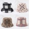 Hat Style Versatile Sweet Chessboard Pattern Womens Warm Hatscaps Fisherman