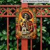2D Flat - 1pc Vintage Tequila Metal Sign | Mexican-Themed Sombrero Skeleton & Tequila Bottle Art - Heavy-Duty Aluminum Poster - Easy Hang With