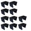 10 Pieces Sectional Sofa Connector | Black Construction, Hookon Open Side Hook, Clip