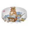 Easter Watercolor Rabbit Flower Round Table Cloth Festival Dining Waterproof Tablecloth Table Cover For Wedding Party Decor