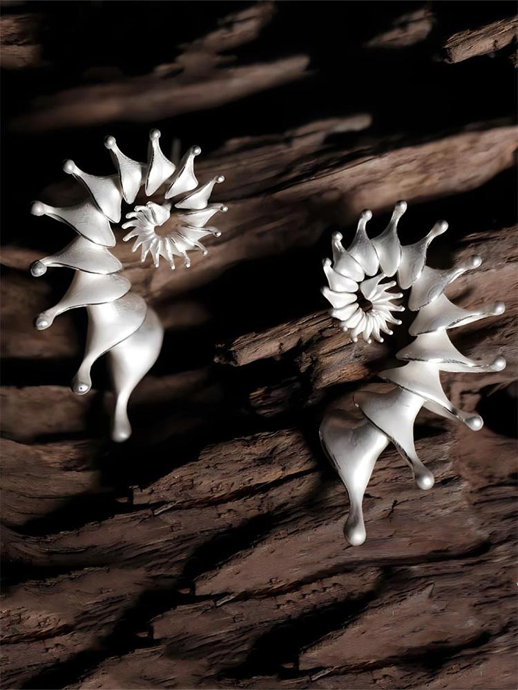 ZHUHE Conch Stud Earrings Vintage Style For Women Men's Jewelry Accessories Party Gifts