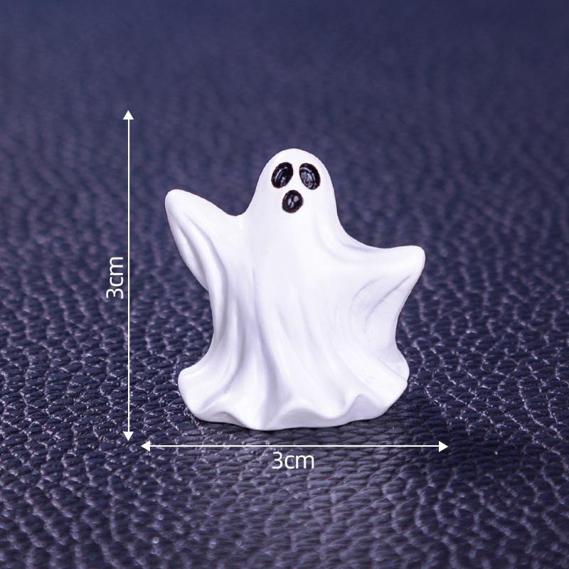 Micro-landscape Halloween Pumpkin Ghost Figurine Decorative Accessories Desktop Small Ornaments